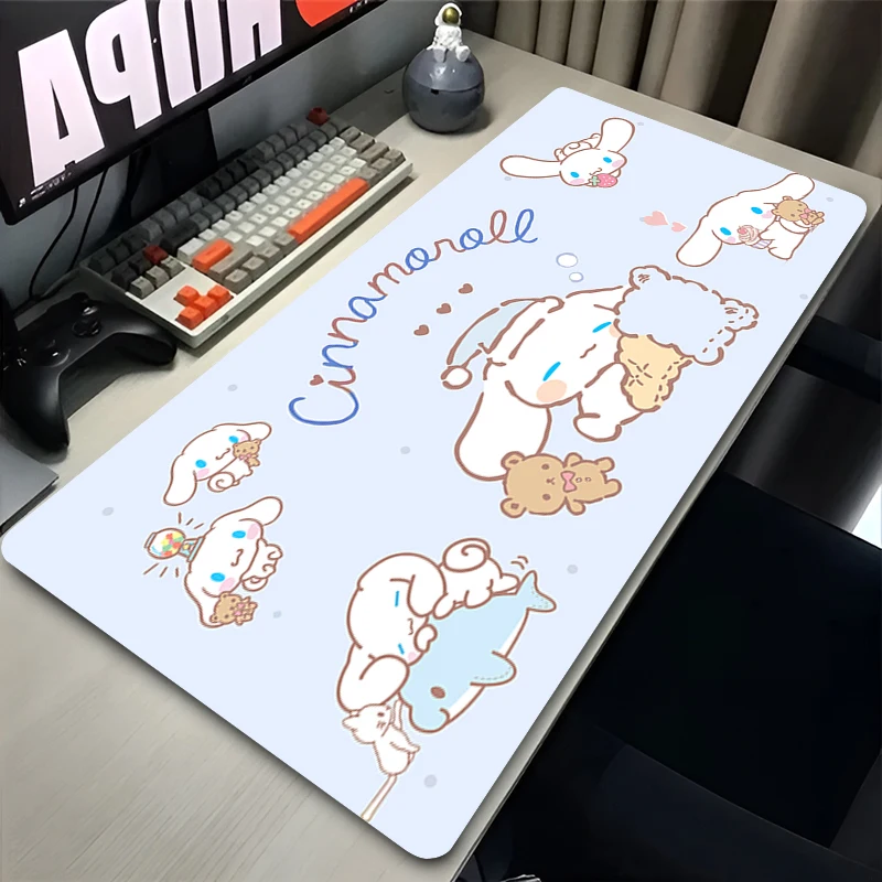 Desk Setup Carpet - Premium Office Leather Mouse Pad Kawaii
