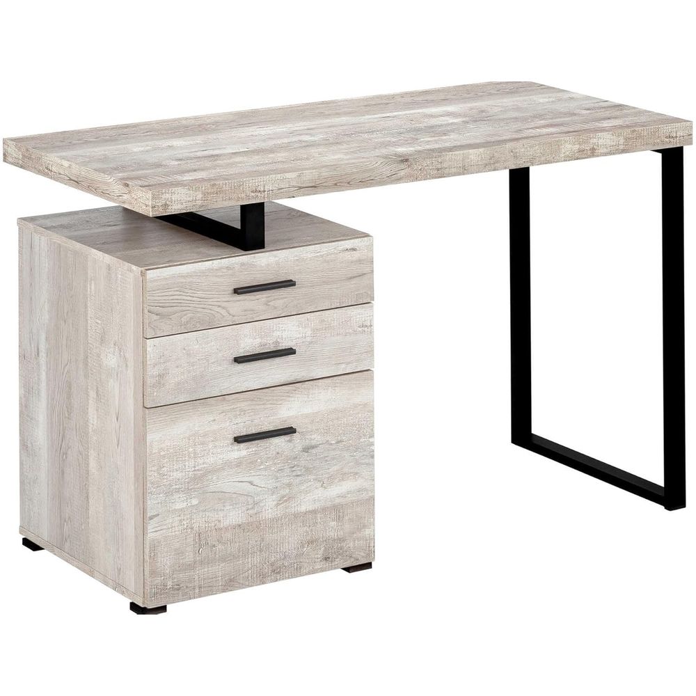 Desk Setup Or Set Up - 48 Reclaimed Wood Desk with Metal