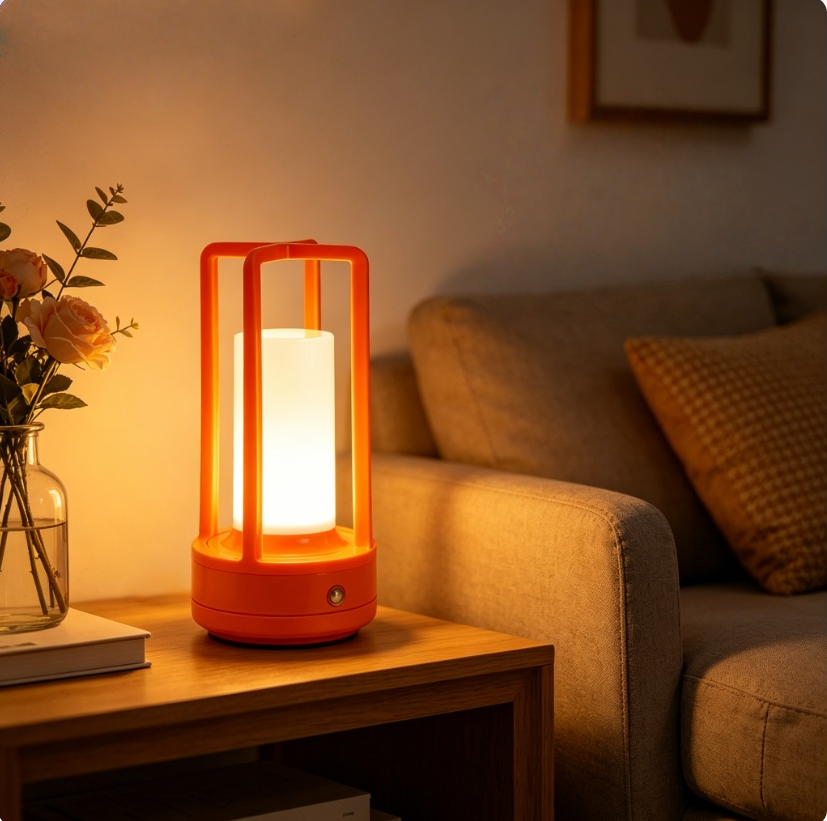 Modern Orange Cage Table Lamp  – Led Desk Light Usb Bewertung und Preis