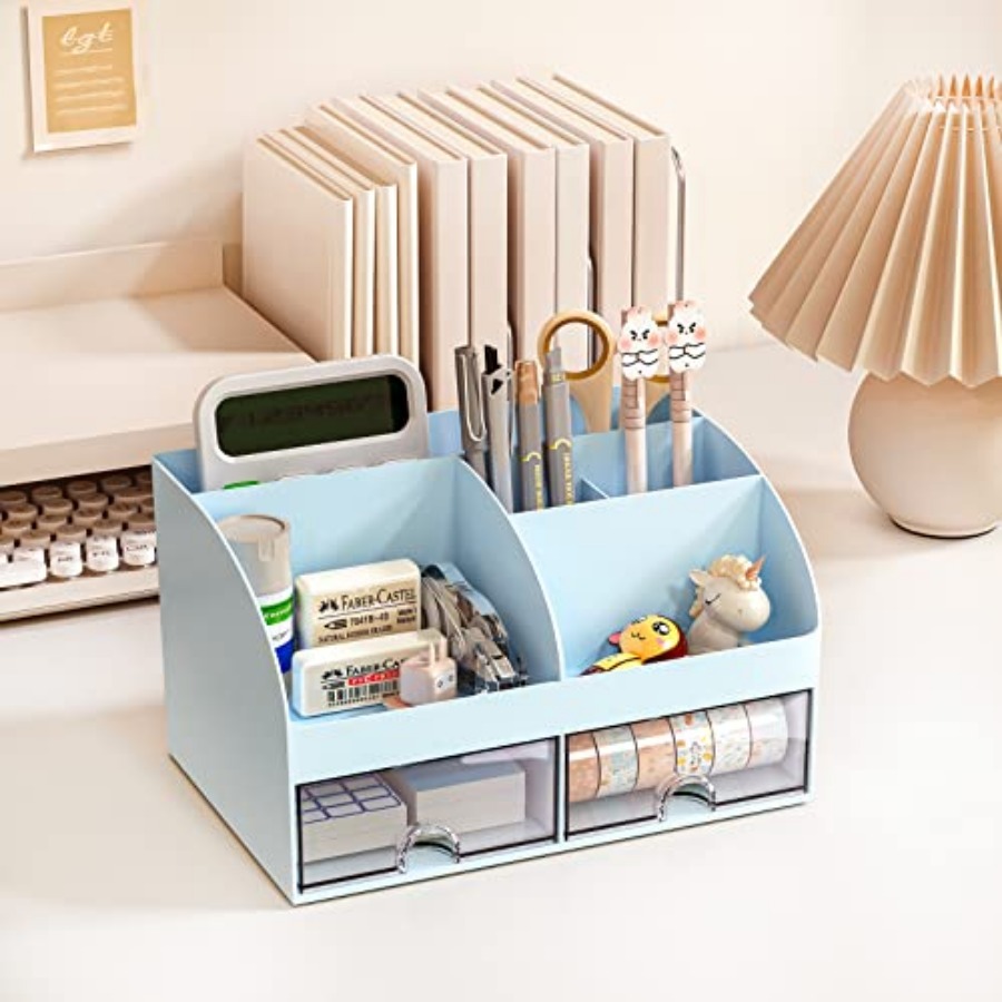 Desk Organizer with 6 Compartm – Drawer Organizer Bamboo Bewertung und Preis