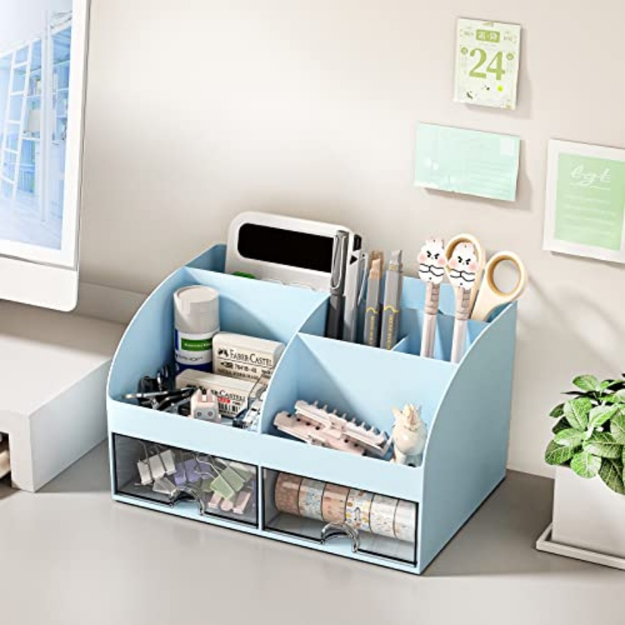 Desk Organizer with 6 Compartm – Drawer Organizer Bamboo Bewertung und Preis