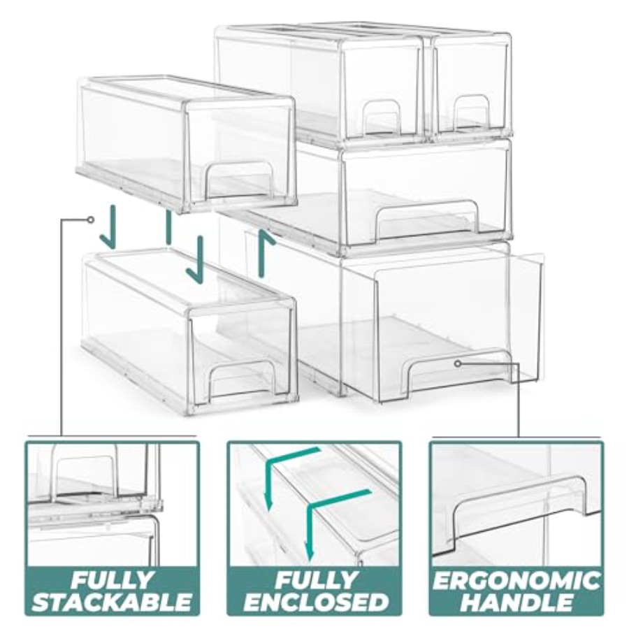 Clear Plastic Organizer Bins w – Drawer Organizer Bamboo Bewertung und Preis