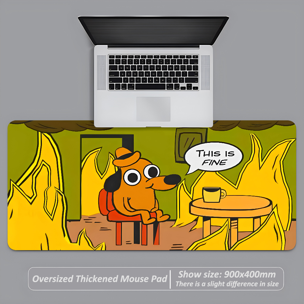 This Is Fine Dog Dachshund Mou – Desk Setup Carpet Bewertung und Preis