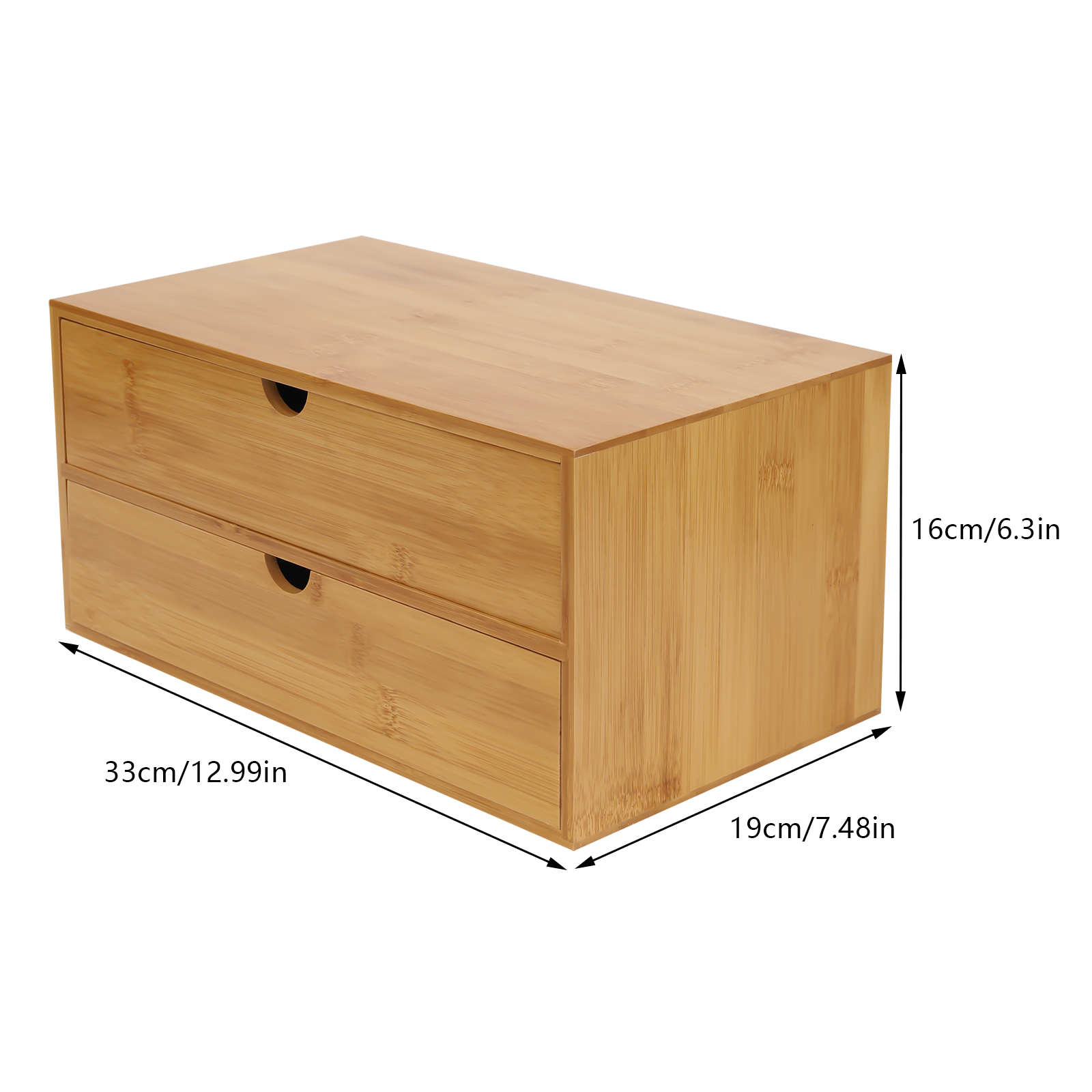 Desk Organizer, 2-Drawer Offic – Drawer Organizer Bamboo Bewertung und Preis