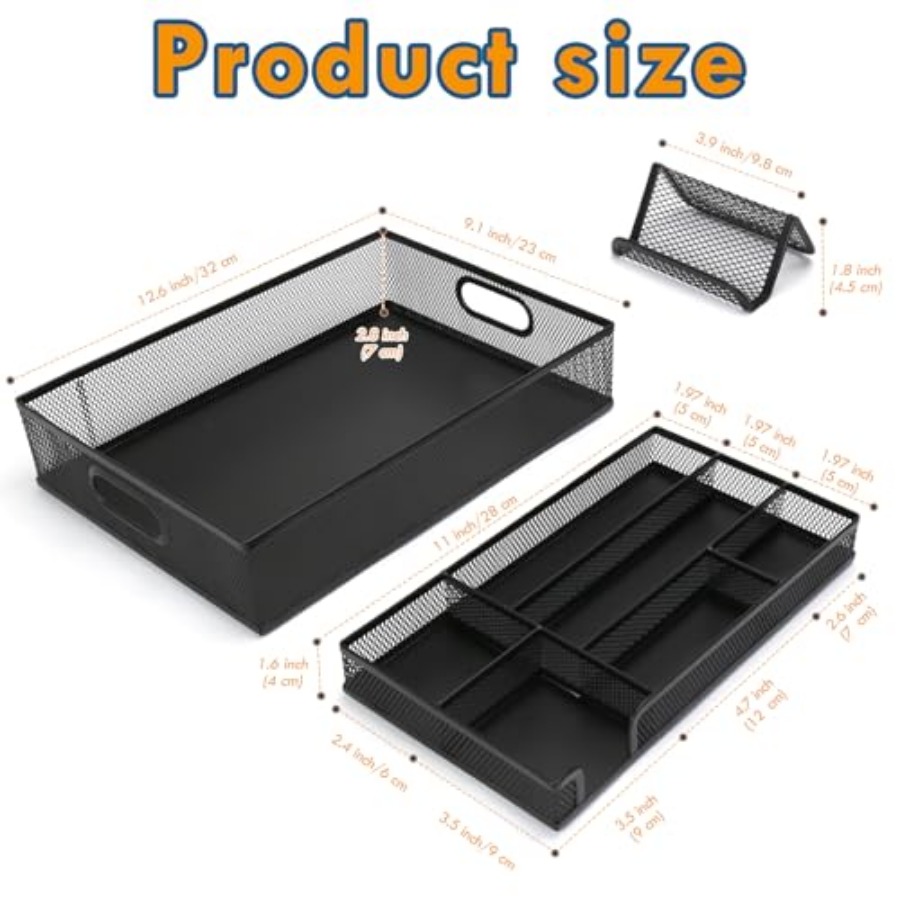 Black Metal Mesh Desk Drawer O – Drawer Organizer Bamboo Bewertung und Preis