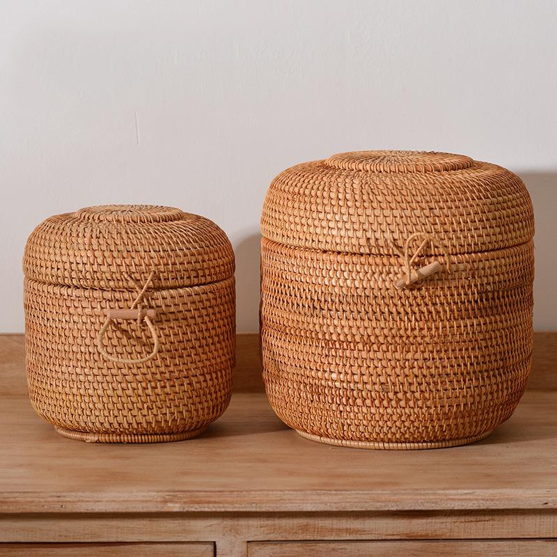Handwoven Rattan Tea Storage B – Drawer Organizer Bamboo Bewertung und Preis