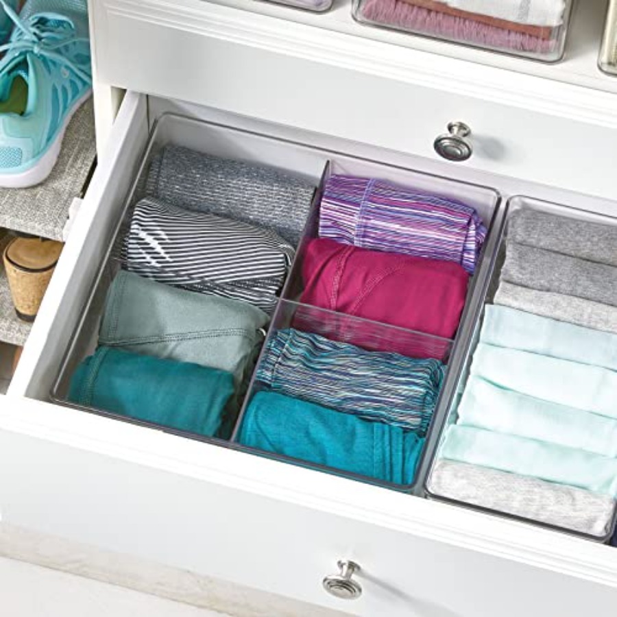 Plastic 4 Compartment Divided  – Drawer Organizer Bamboo Bewertung und Preis