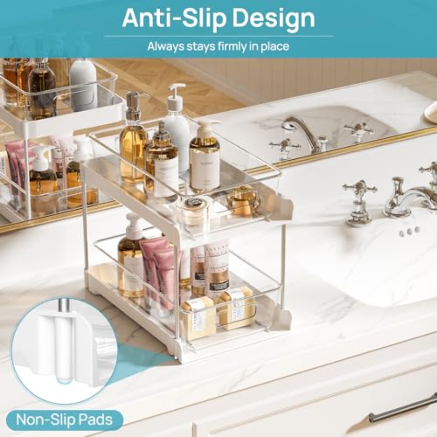 4 Pack Bathroom Organizer 2 Ti – Drawer Organizer Bamboo Bewertung und Preis