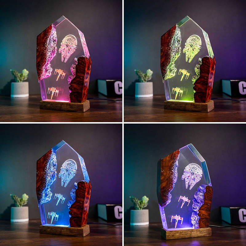 Table Resin Lamp Universe War  – Led Desk Light Usb Bewertung und Preis