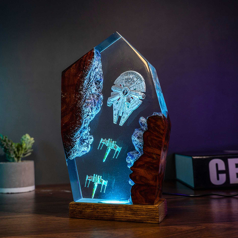 Table Resin Lamp Universe War  – Led Desk Light Usb Bewertung und Preis