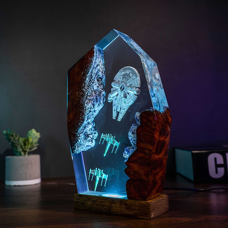 Table Resin Lamp Universe War  – Led Desk Light Usb Bewertung und Preis