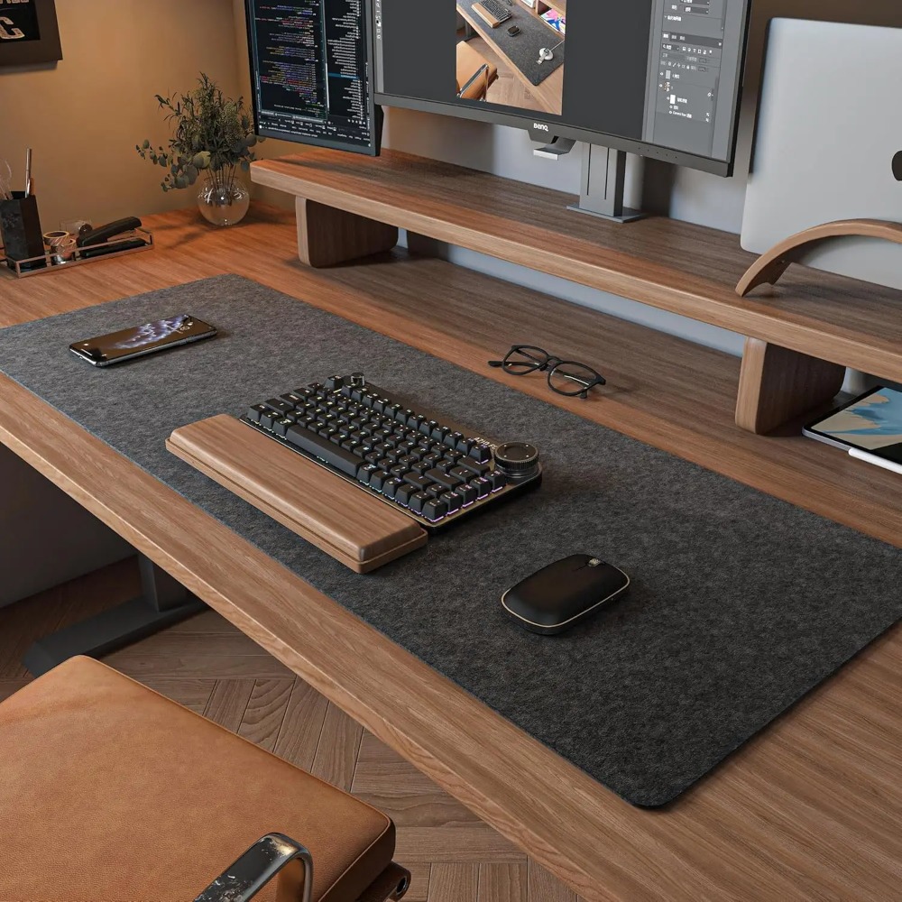 Felt Desk Mat Computer Mat for – Desk Setup Carpet Bewertung und Preis