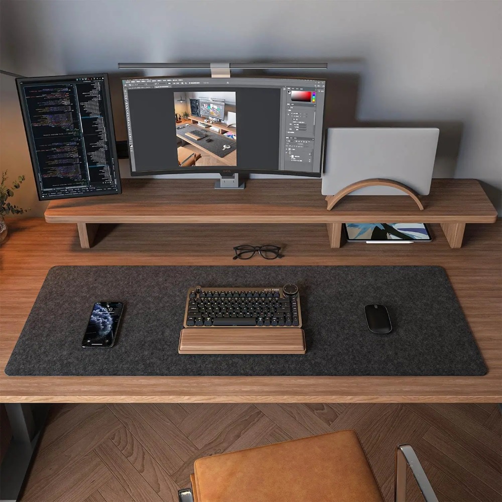 Felt Desk Mat Computer Mat for – Desk Setup Carpet Bewertung und Preis