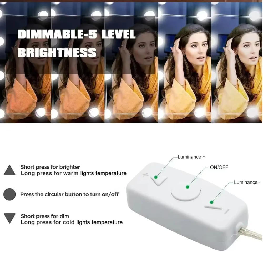 10LED Makeup Mirror Light Bulb – Led Desk Light Usb Bewertung und Preis