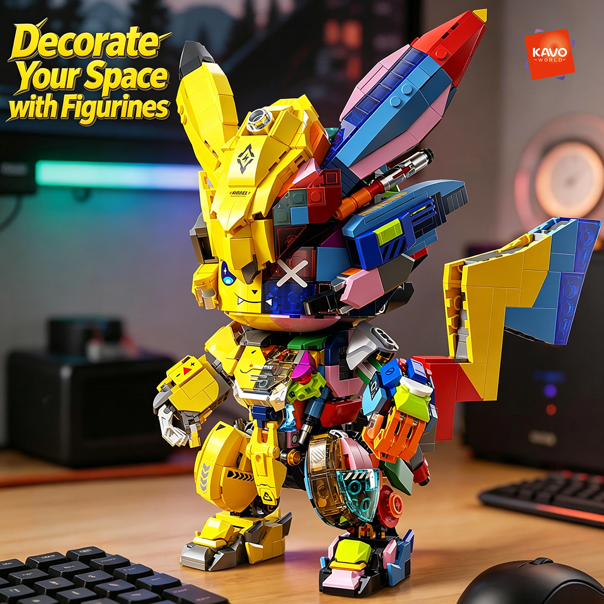 KAVOWORLD 1505 PCS DIY Mecha A – Desk Setup Diy Bewertung und Preis