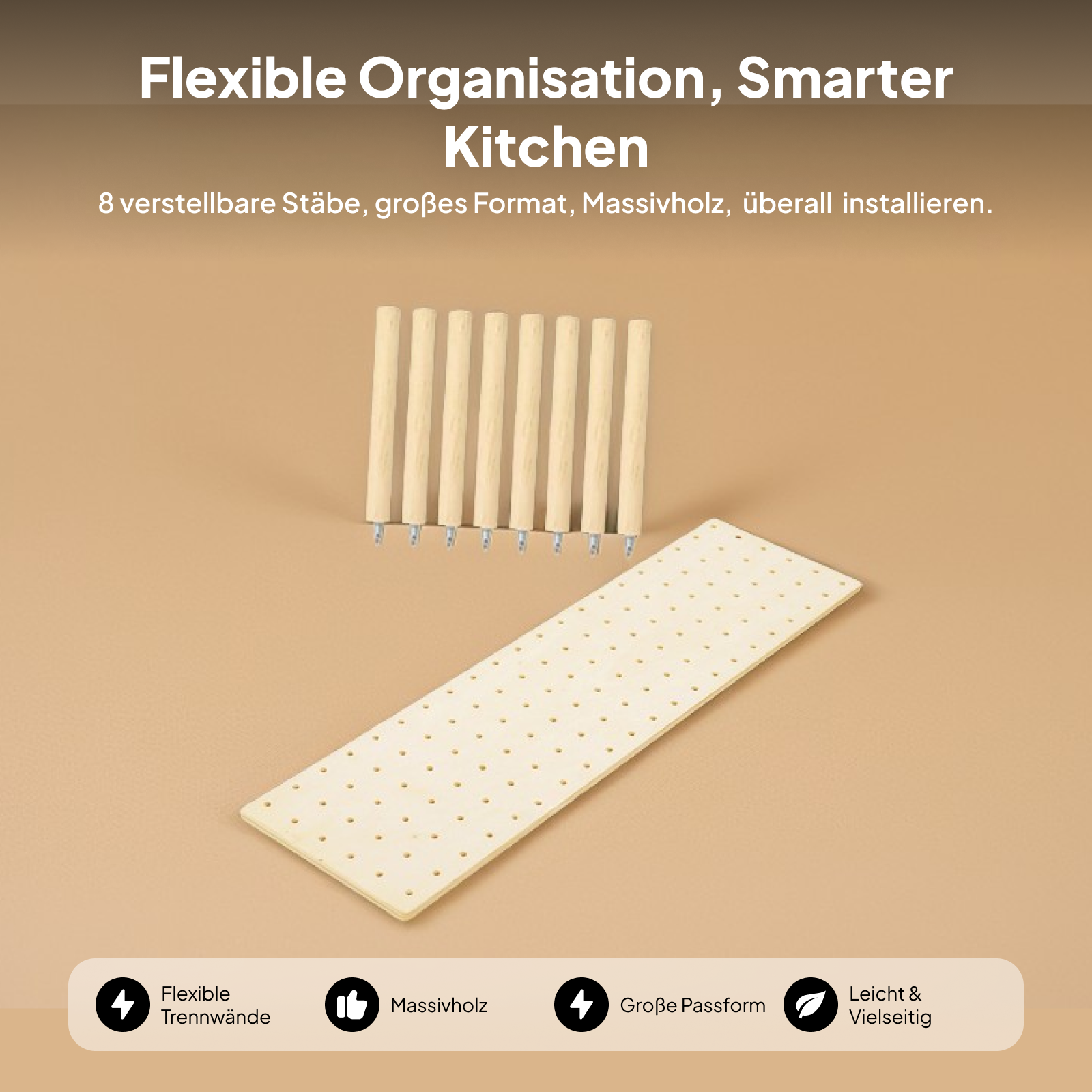 Wood Pegboard Drawer Organizer – Drawer Organizer Bamboo Bewertung und Preis