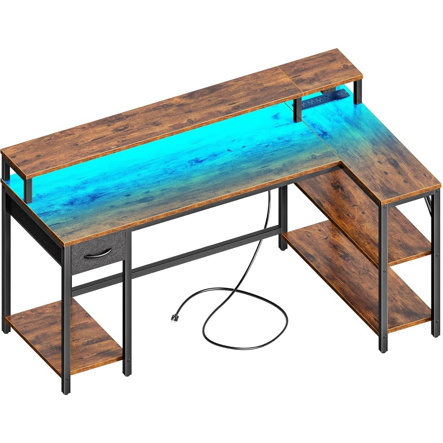 53 inch Reversible L Shaped De – Desk Setup Or Set Up Bewertung und Preis
