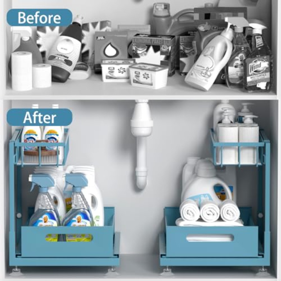 Under Sink Organizer Storage 2 – Drawer Organizer Bamboo Bewertung und Preis