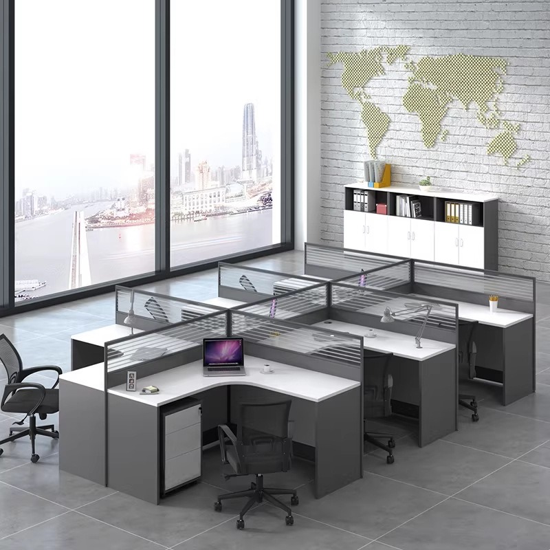 White Office Desk for 2 4 or 6 – Desk Setup Or Set Up Bewertung und Preis