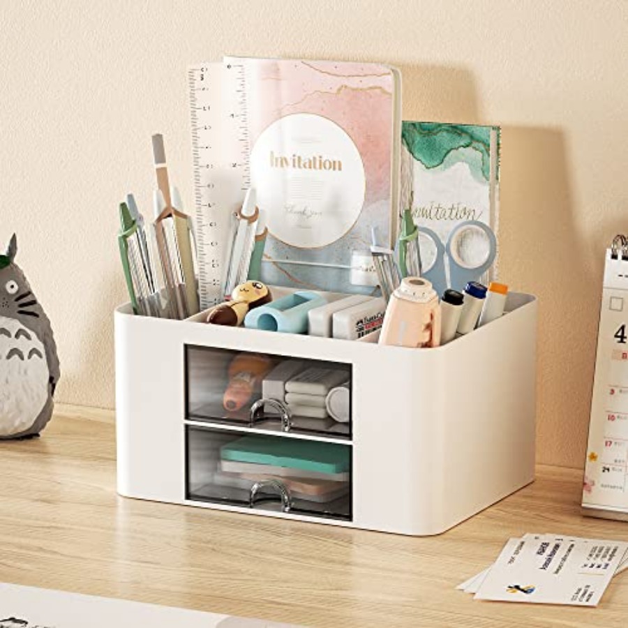 Pen Organizer with 2 Drawer, M – Drawer Organizer Bamboo Bewertung und Preis