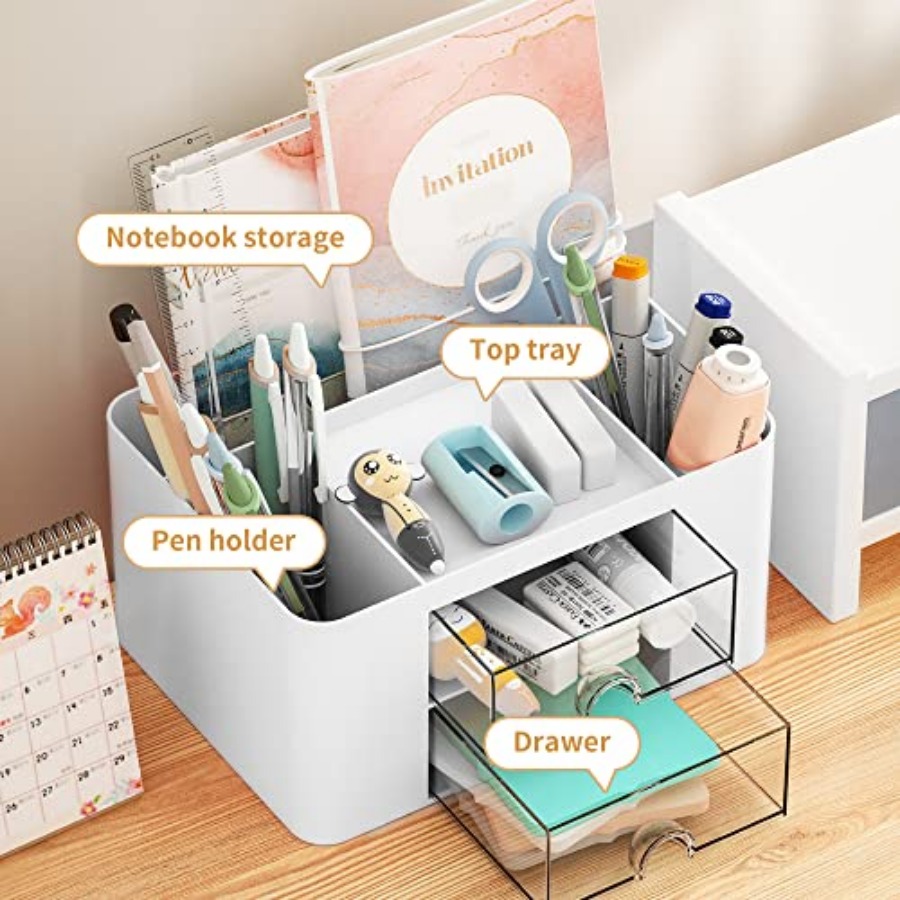 Pen Organizer with 2 Drawer, M – Drawer Organizer Bamboo Bewertung und Preis