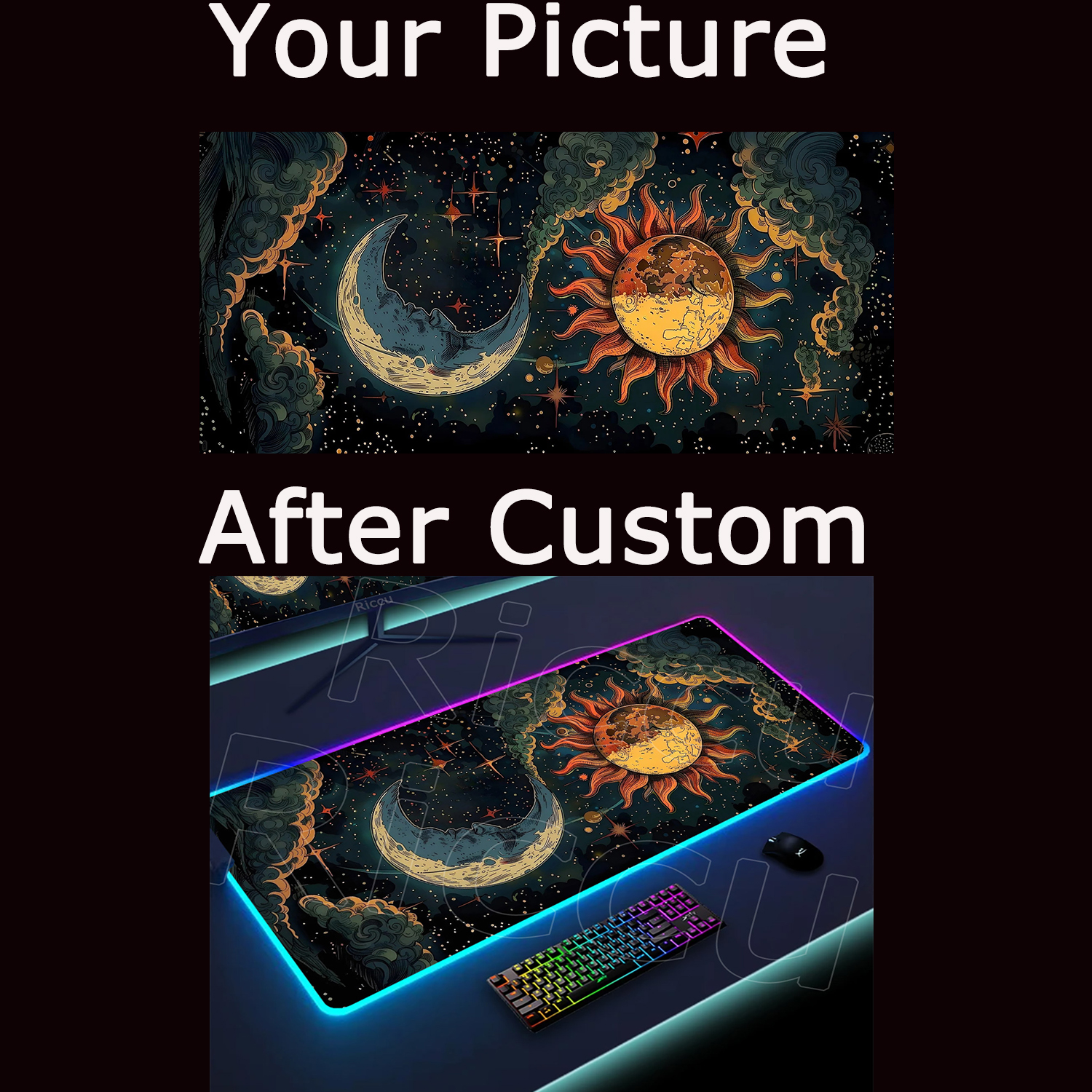 Large DIY RGB Mouse Pad Custom – Desk Setup Diy Bewertung und Preis