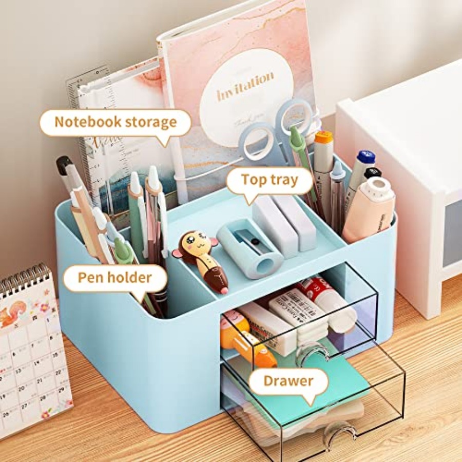 Pen Organizer with 2 Drawer, M – Drawer Organizer Bamboo Bewertung und Preis
