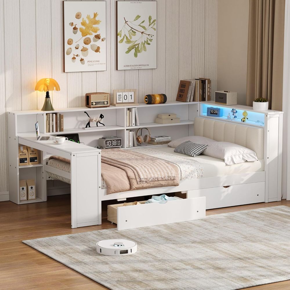 Full-Size Daybed with Storage, – Led Desk Light Usb Bewertung und Preis