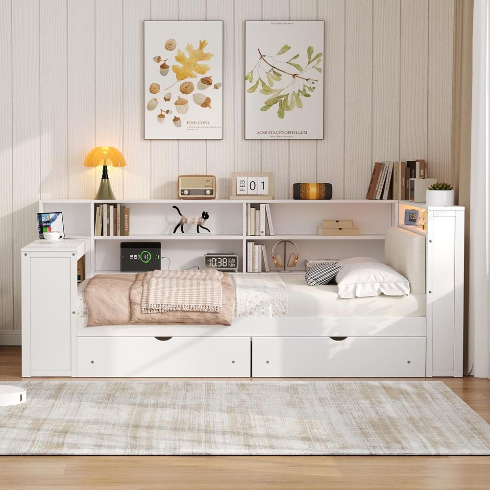 Full-Size Daybed with Storage, – Led Desk Light Usb Bewertung und Preis