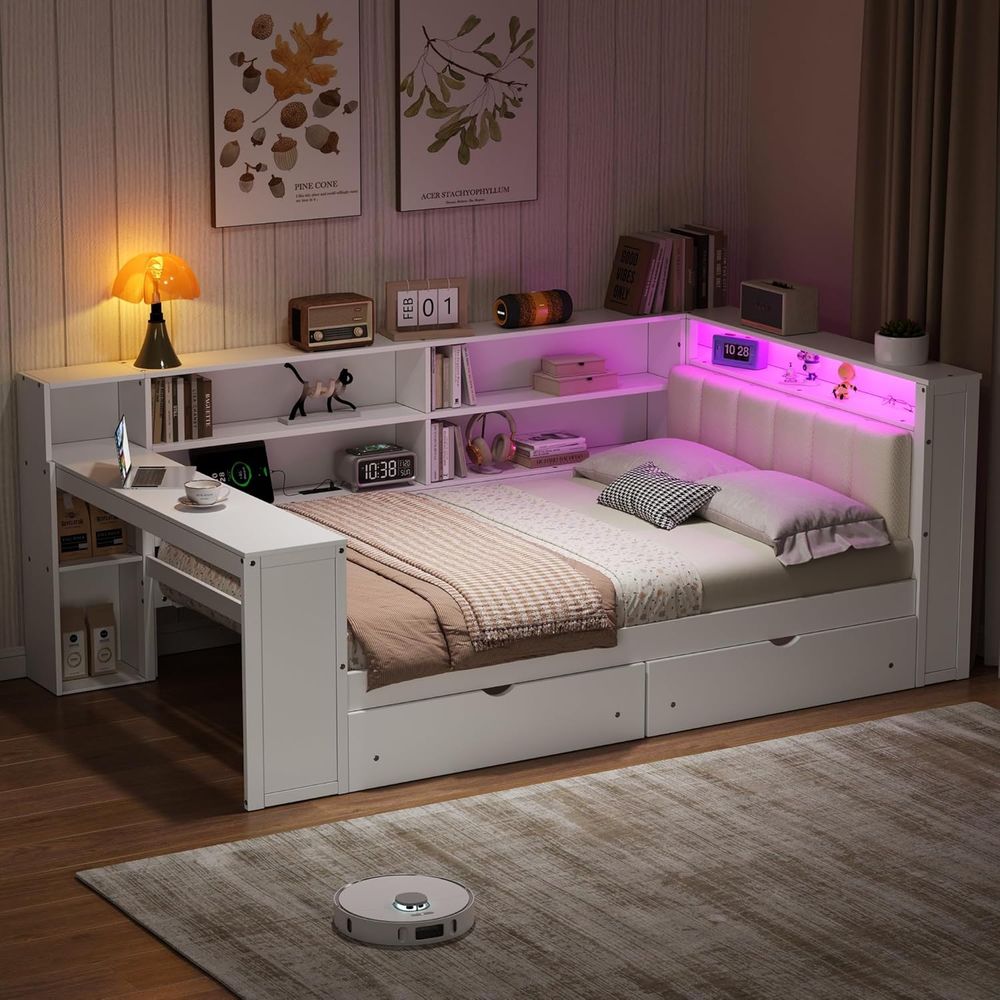 Full-Size Daybed with Storage, – Led Desk Light Usb Bewertung und Preis