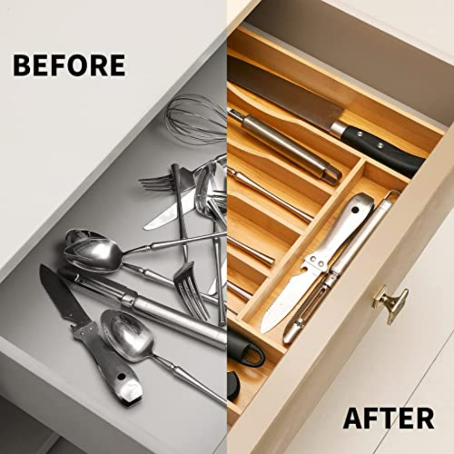 Expandable Bamboo Kitchen Draw – Drawer Organizer Bamboo Bewertung und Preis