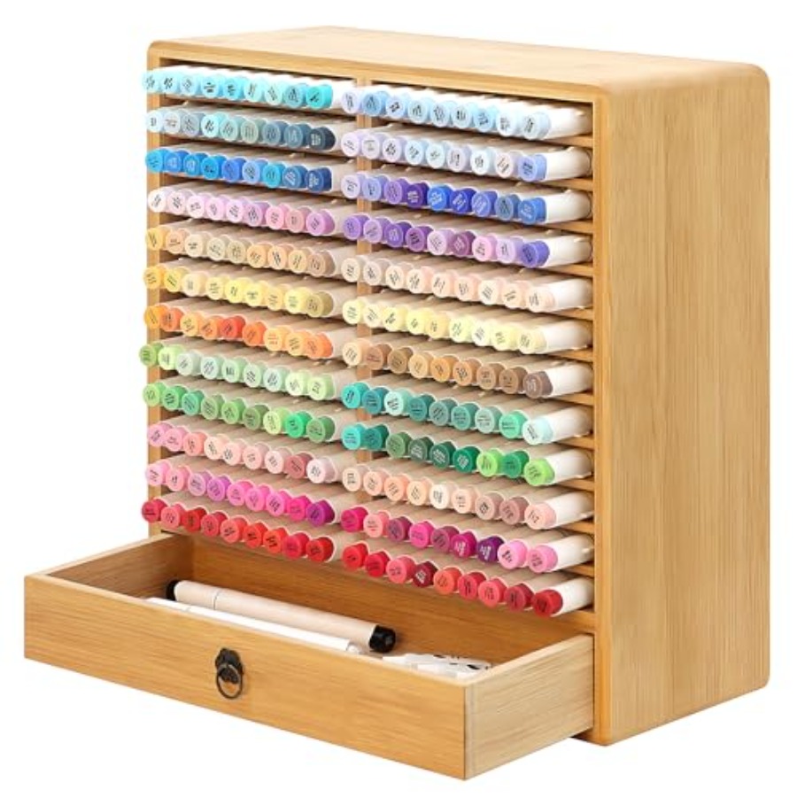 Marker Organizer for 216 Marke – Drawer Organizer Bamboo Bewertung und Preis