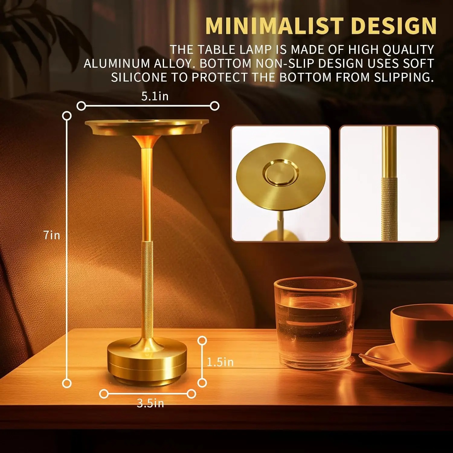GGbingo Alloy Table Lamp Bedro – Led Desk Light Usb Bewertung und Preis