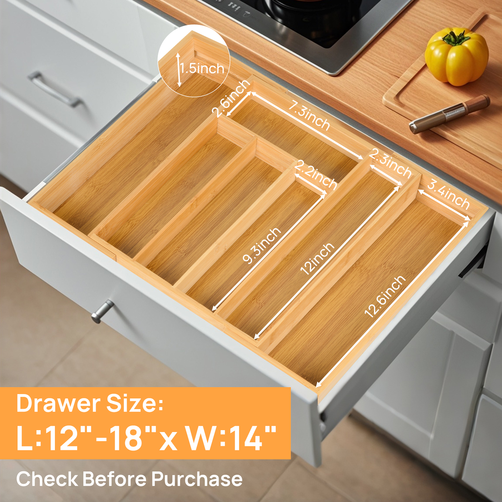 Bamboo Kitchen Drawer Organize – Drawer Organizer Bamboo Bewertung und Preis