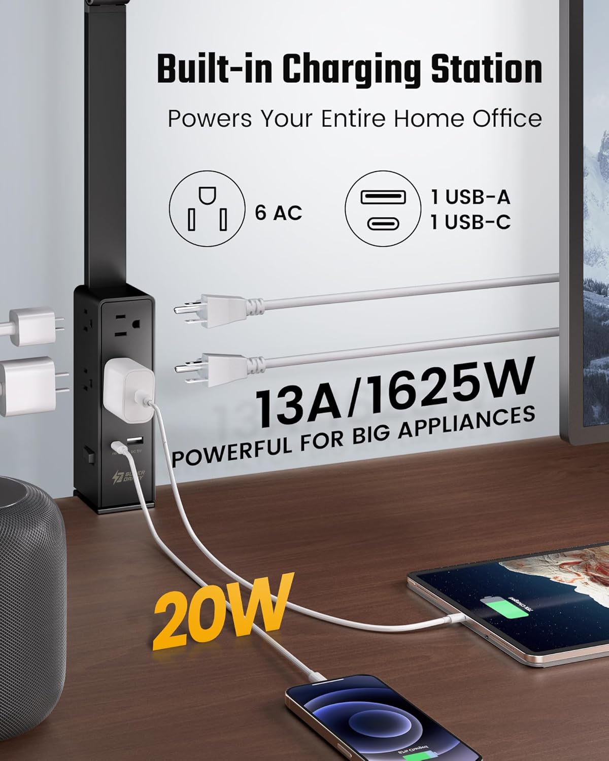 LED Desk Lamp with Power Strip – Led Desk Light Usb Bewertung und Preis