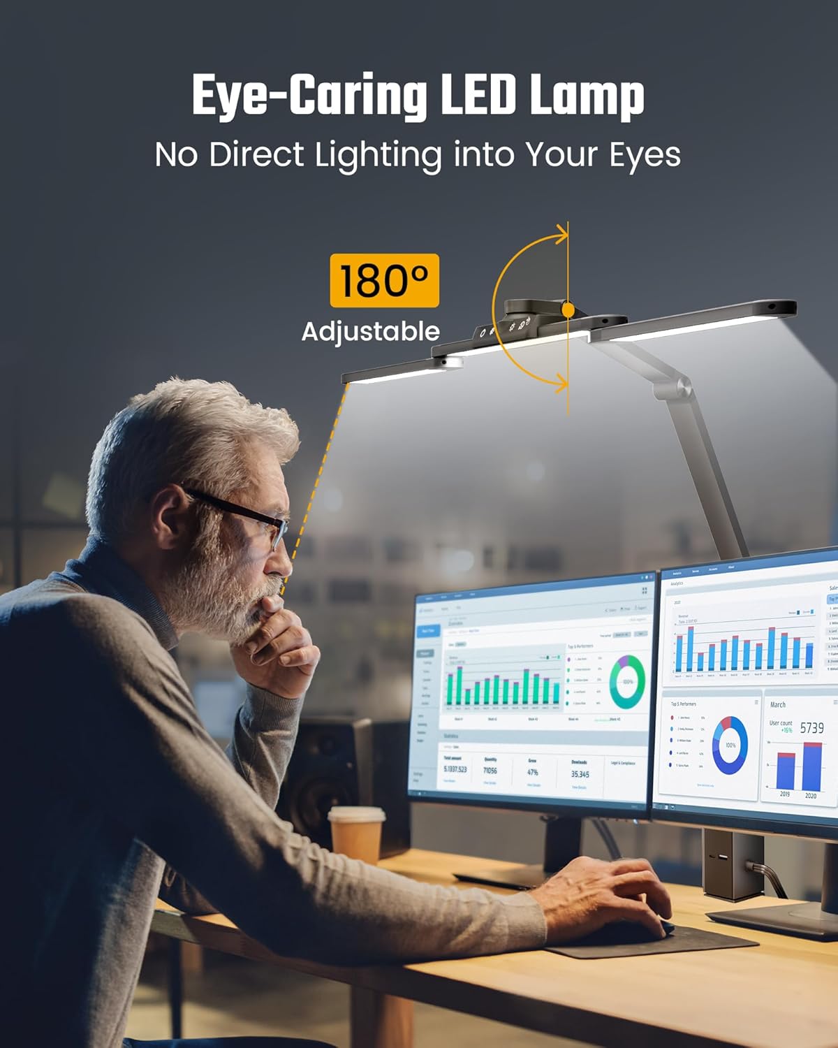 LED Desk Lamp with Power Strip – Led Desk Light Usb Bewertung und Preis