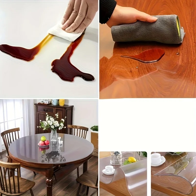 1pc 100/110/120cm Clear PVC Ro – Desk Setup Carpet Bewertung und Preis