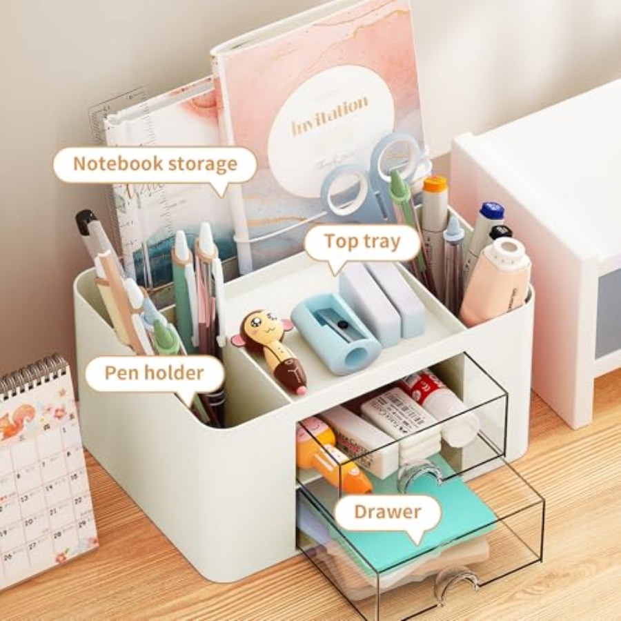 Pen Organizer with 2 Drawer, M – Drawer Organizer Bamboo Bewertung und Preis
