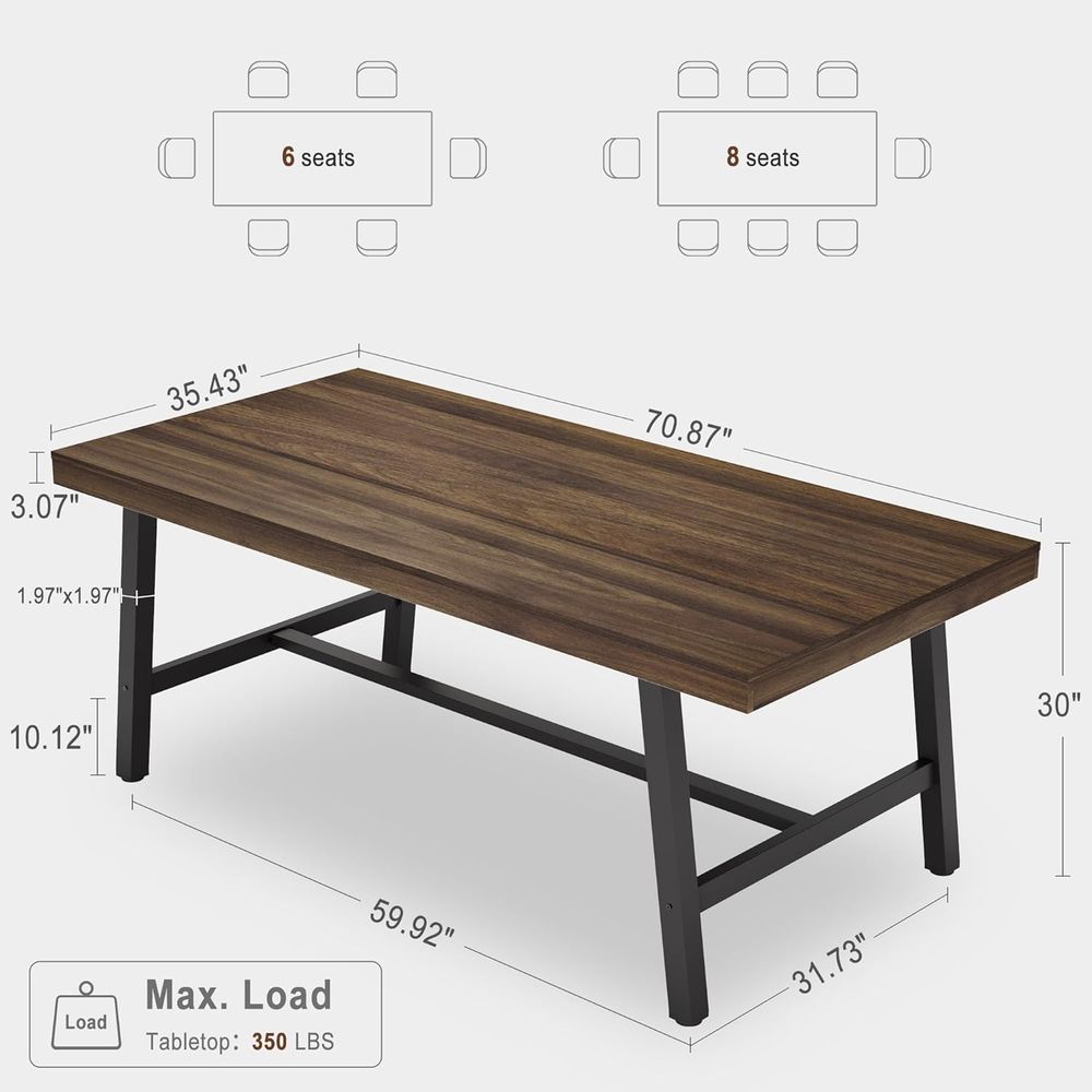 Extra Long Industrial-Style Ru – Desk Setup Or Set Up Bewertung und Preis