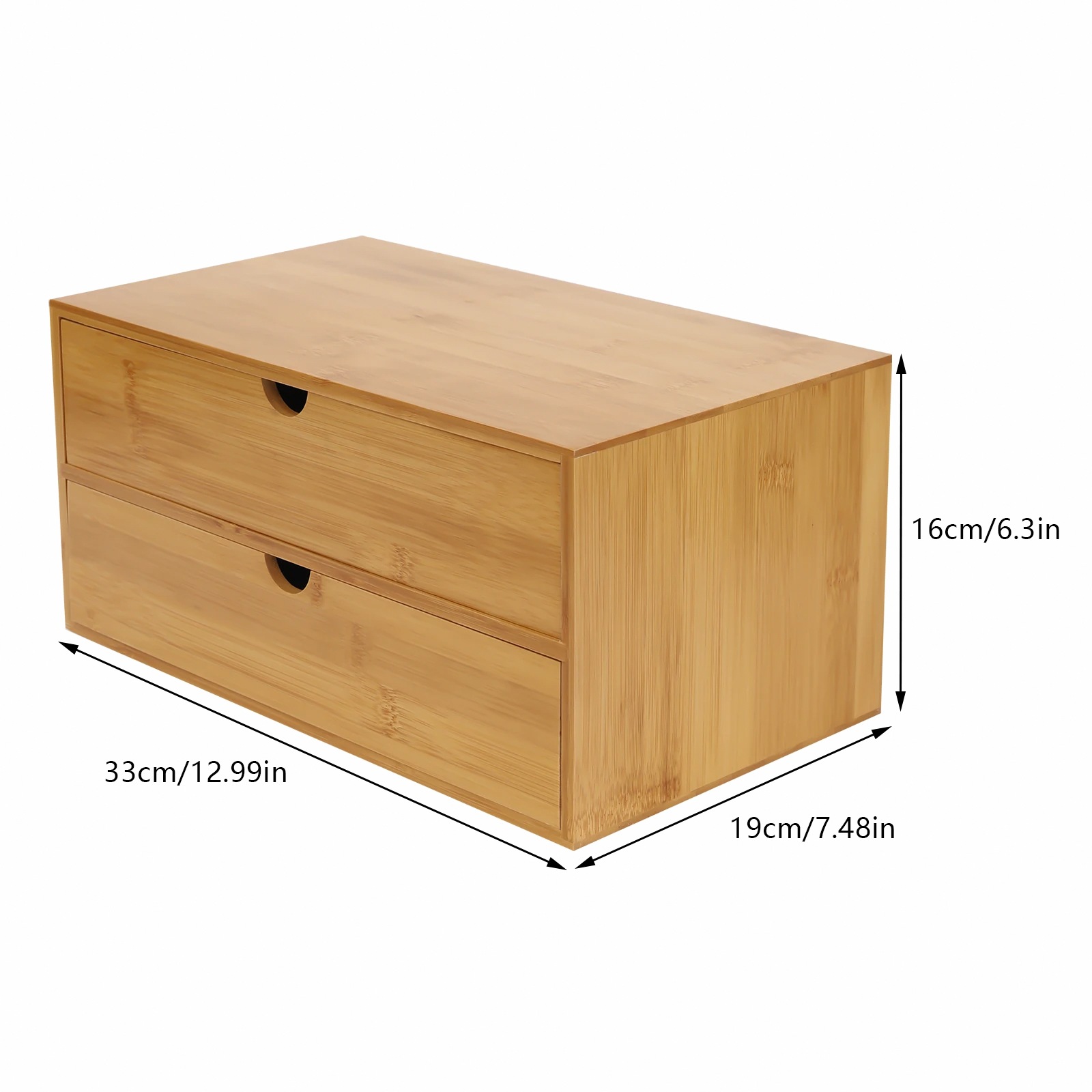 Desk Organizer, 2-Drawer Offic – Drawer Organizer Bamboo Bewertung und Preis