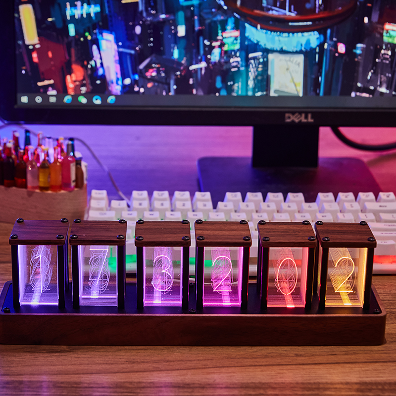 RGB Simulated Nixie Tube Clock – Desk Setup Youtube Bewertung und Preis