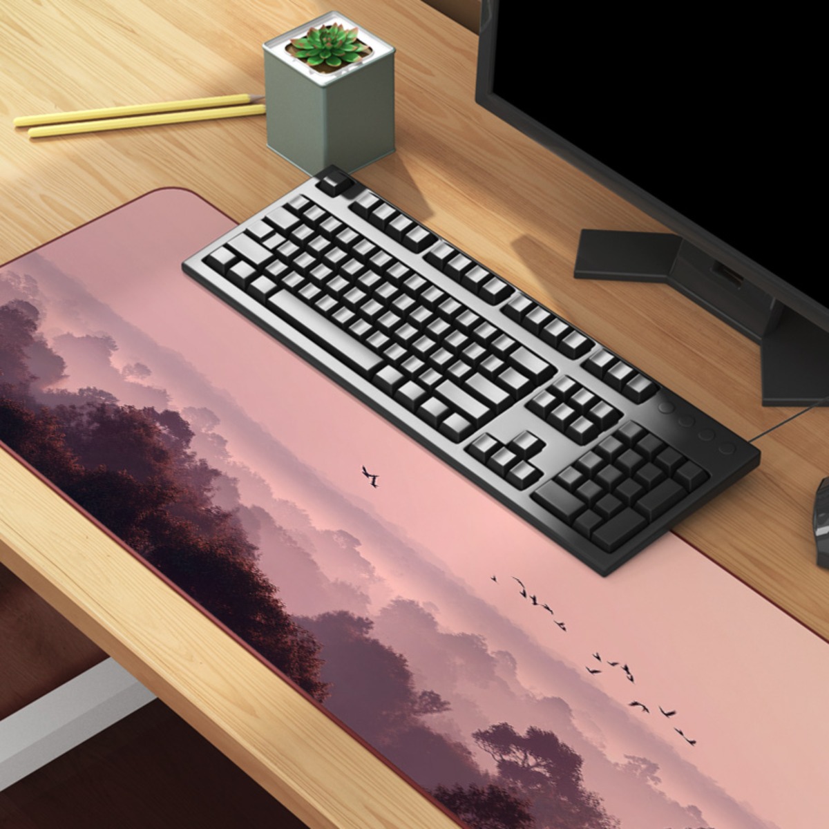 Dreamy Pink & Purple Sky XL mo – Your Desk Setup Bewertung und Preis